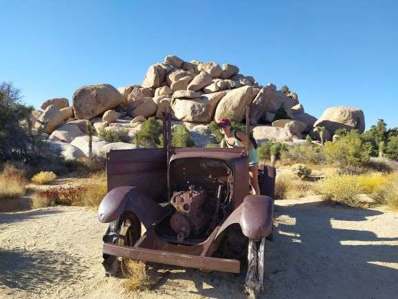 car in joshua tree