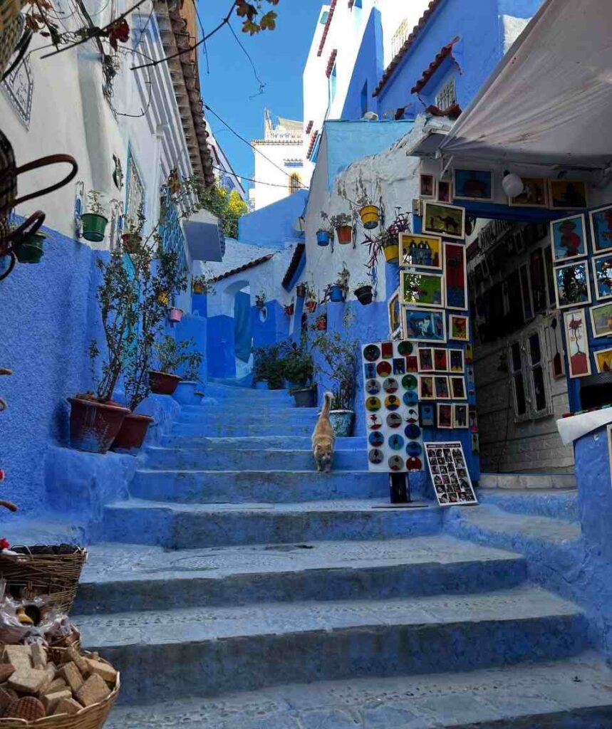 morocco blue streets